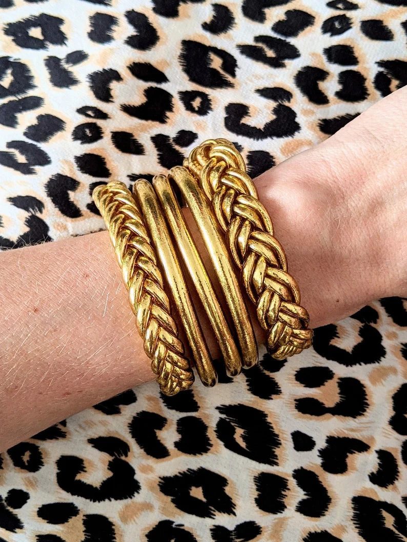 Pulsera Pan de Oro 2 Trenzas