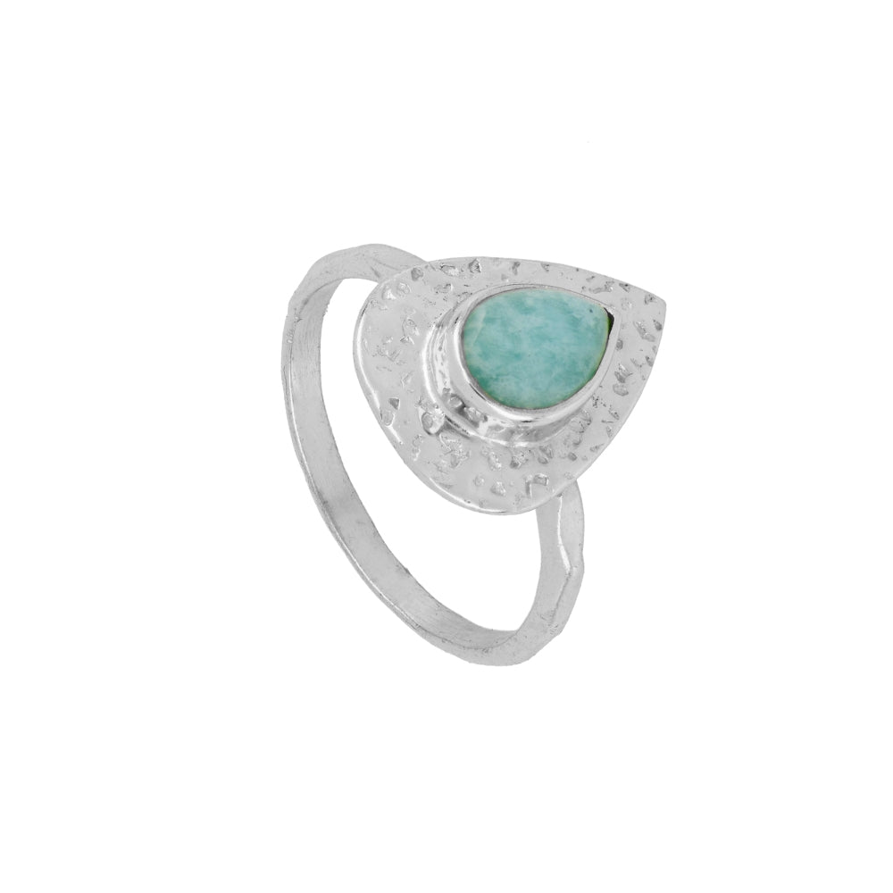 Anillo Gota Amazonita - Purpuritadesign