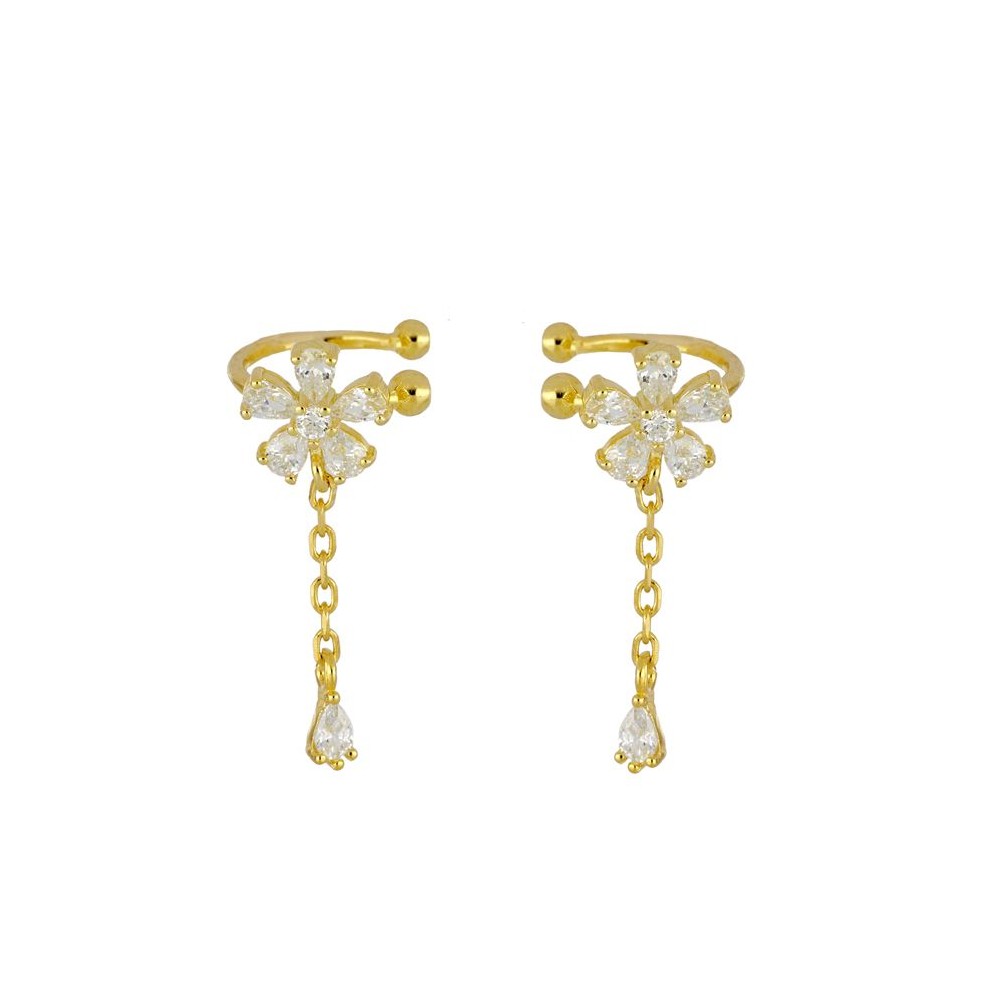 Earcuff Flor Circonita