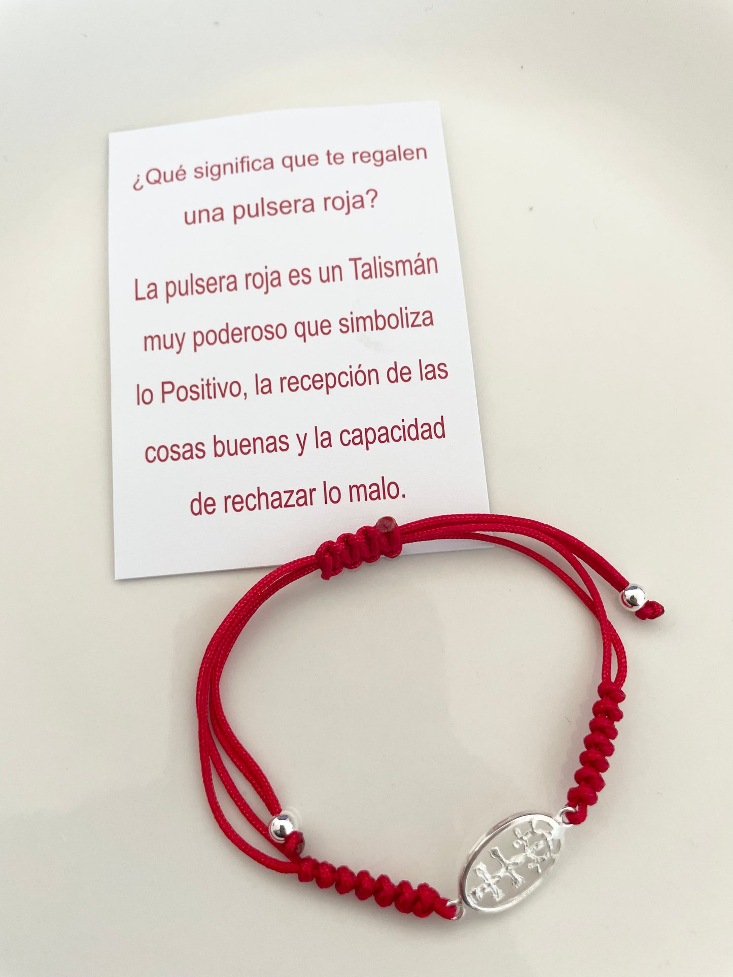 Pulsera Hilo Rojo Cruz Caravaca