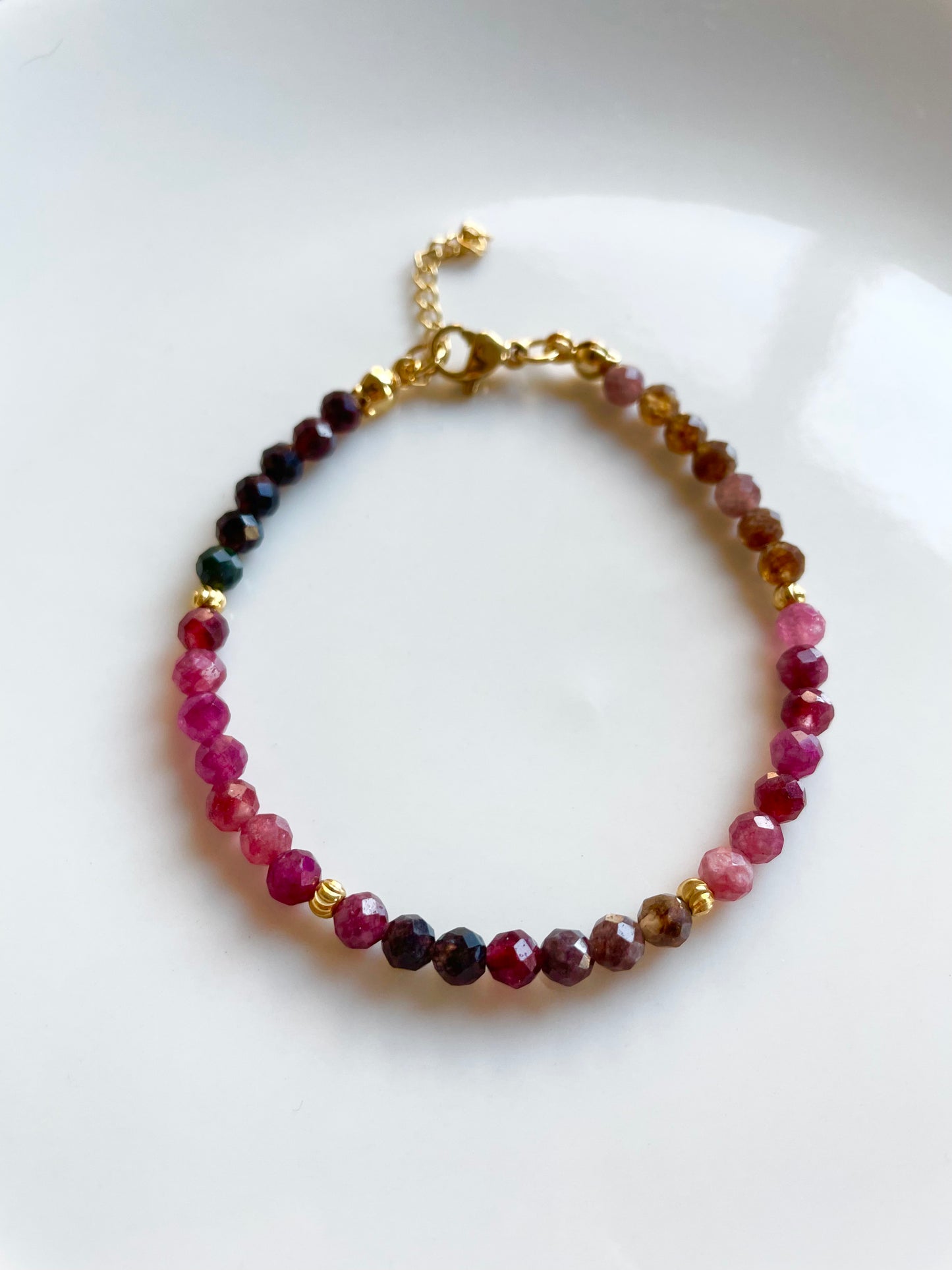 Pulsera Turmalina Rosa