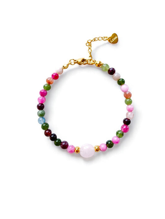 Pulsera Jade Cuarzo Rosa